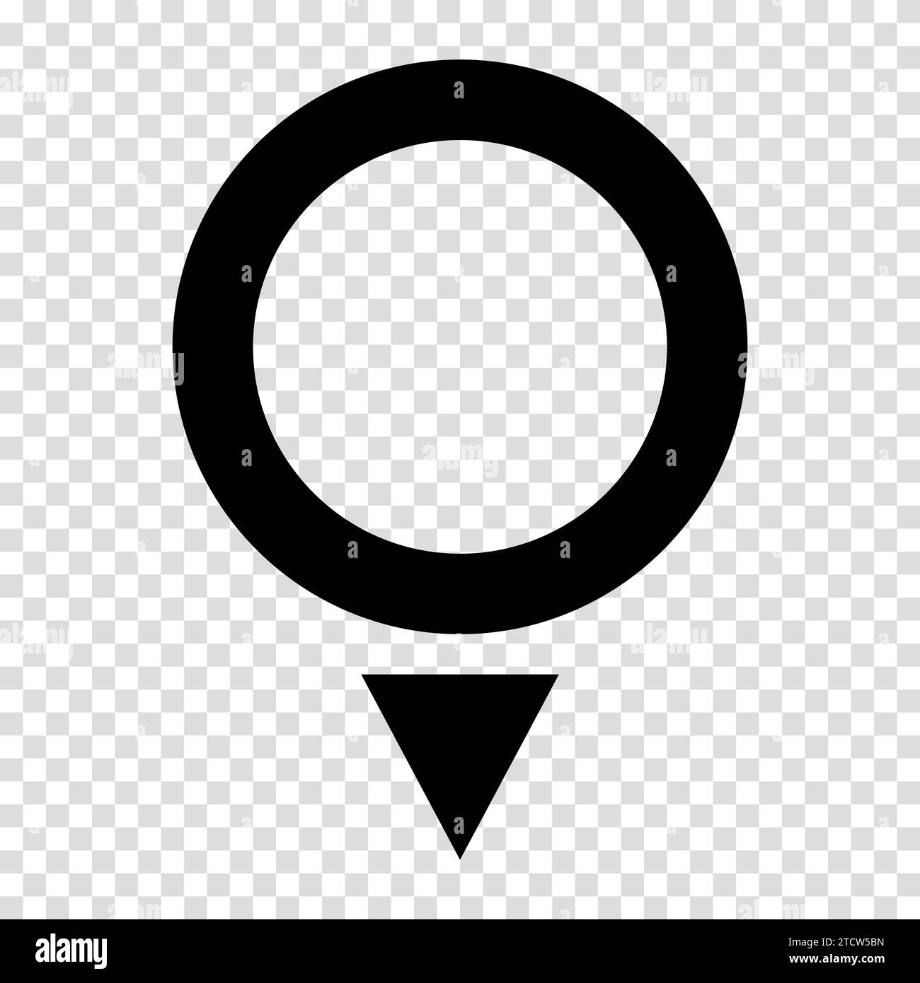 Location pin map icon. Flat design. Vector illustration sign on a ...