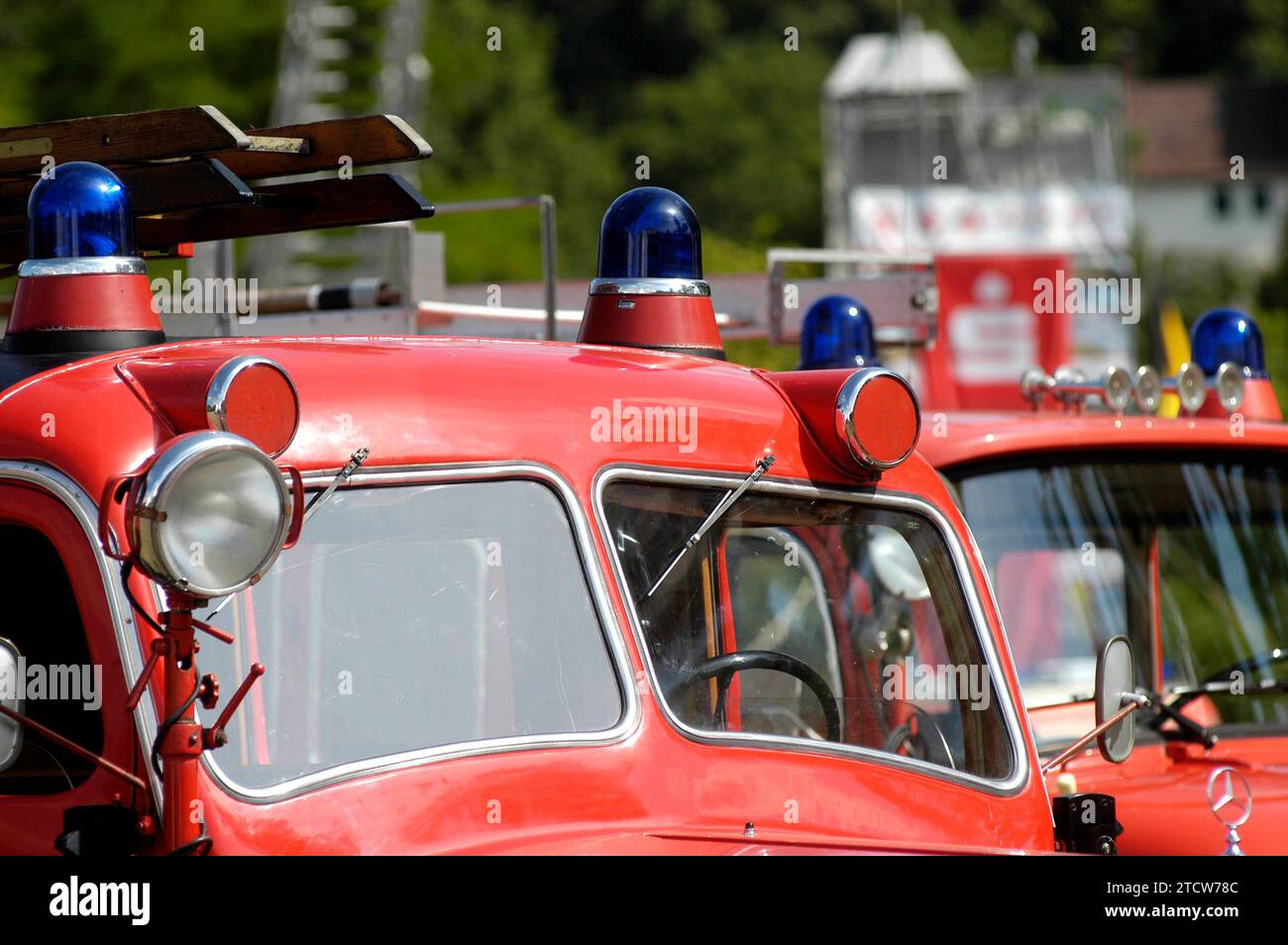 Historisches Feuerwehrauto ,Deutschland, BLF *** Historic fire engine ,Germany, BLF BL81032 Stock Photo