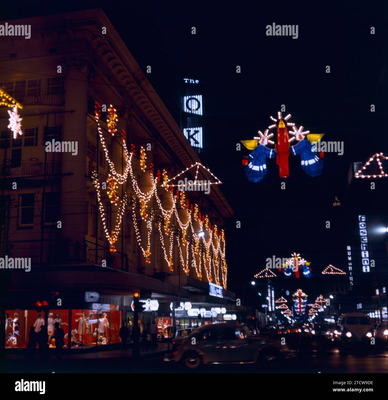 Christmas lights in Johannesburg Stock Photo Alamy