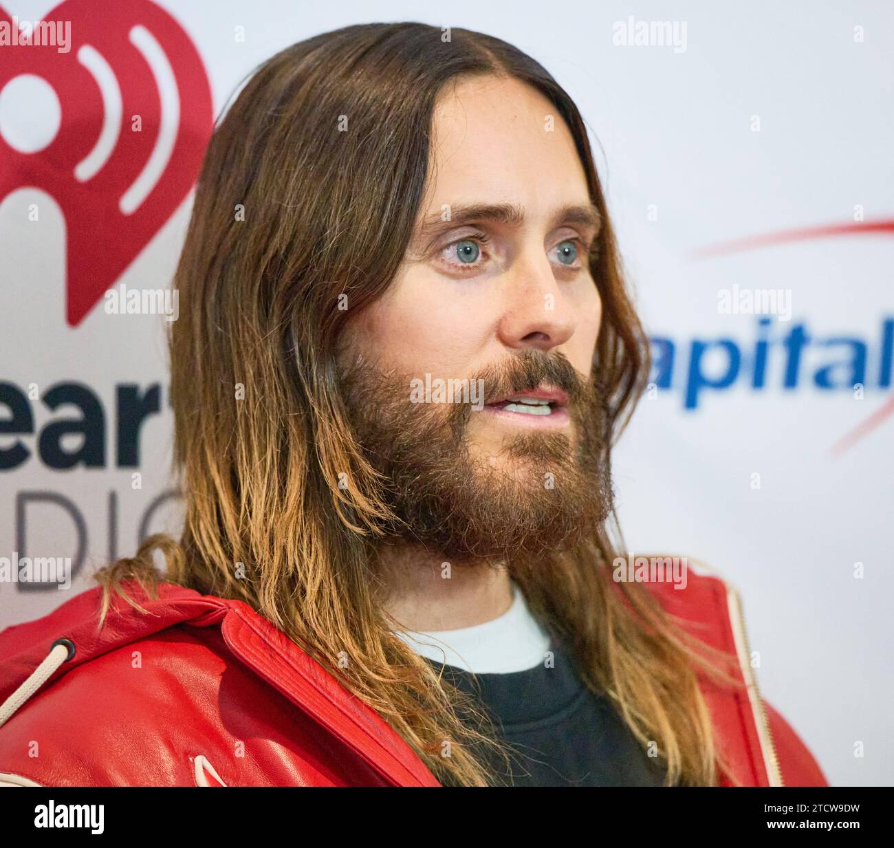 PHILADELPHIA, PA, USA DECEMBER 12, 2023 Jared Leto poses at Q102's