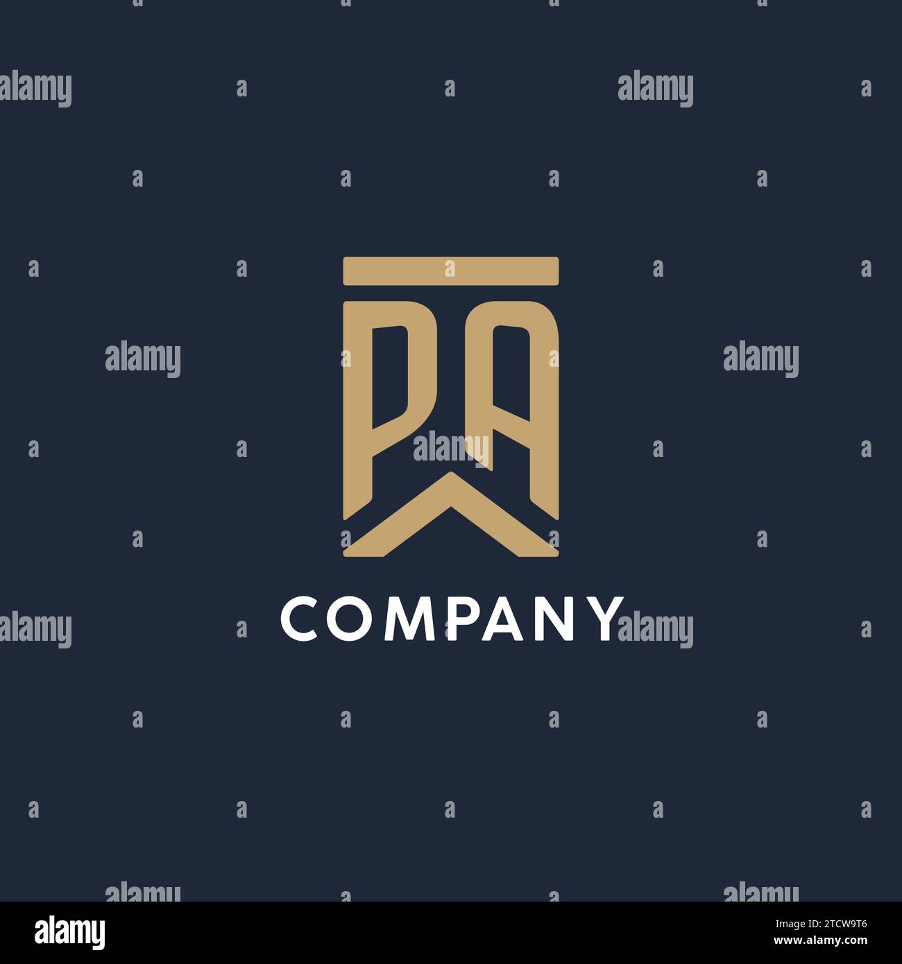 pa-initial-monogram-logo-design-in-a-rectangular-style-with-curved-side