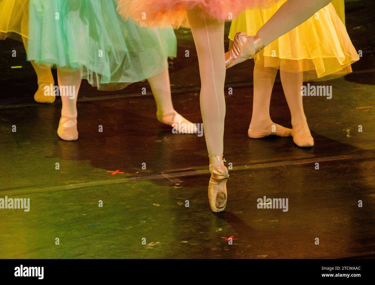 The feet of ballerinas Stock Photo Alamy