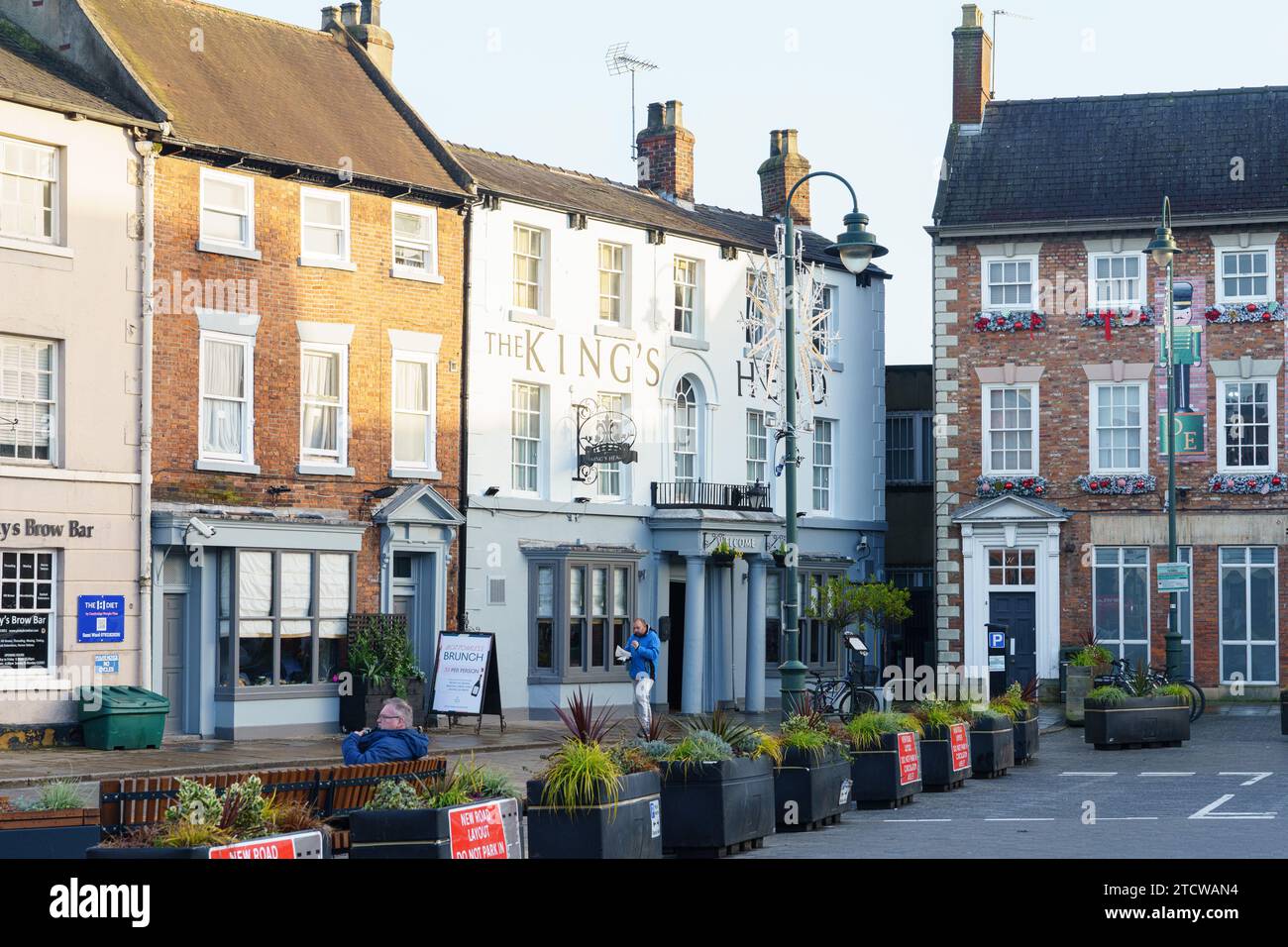 Town Centre, Beverley, East Yorkshire, mid December 2023 Stock Photo