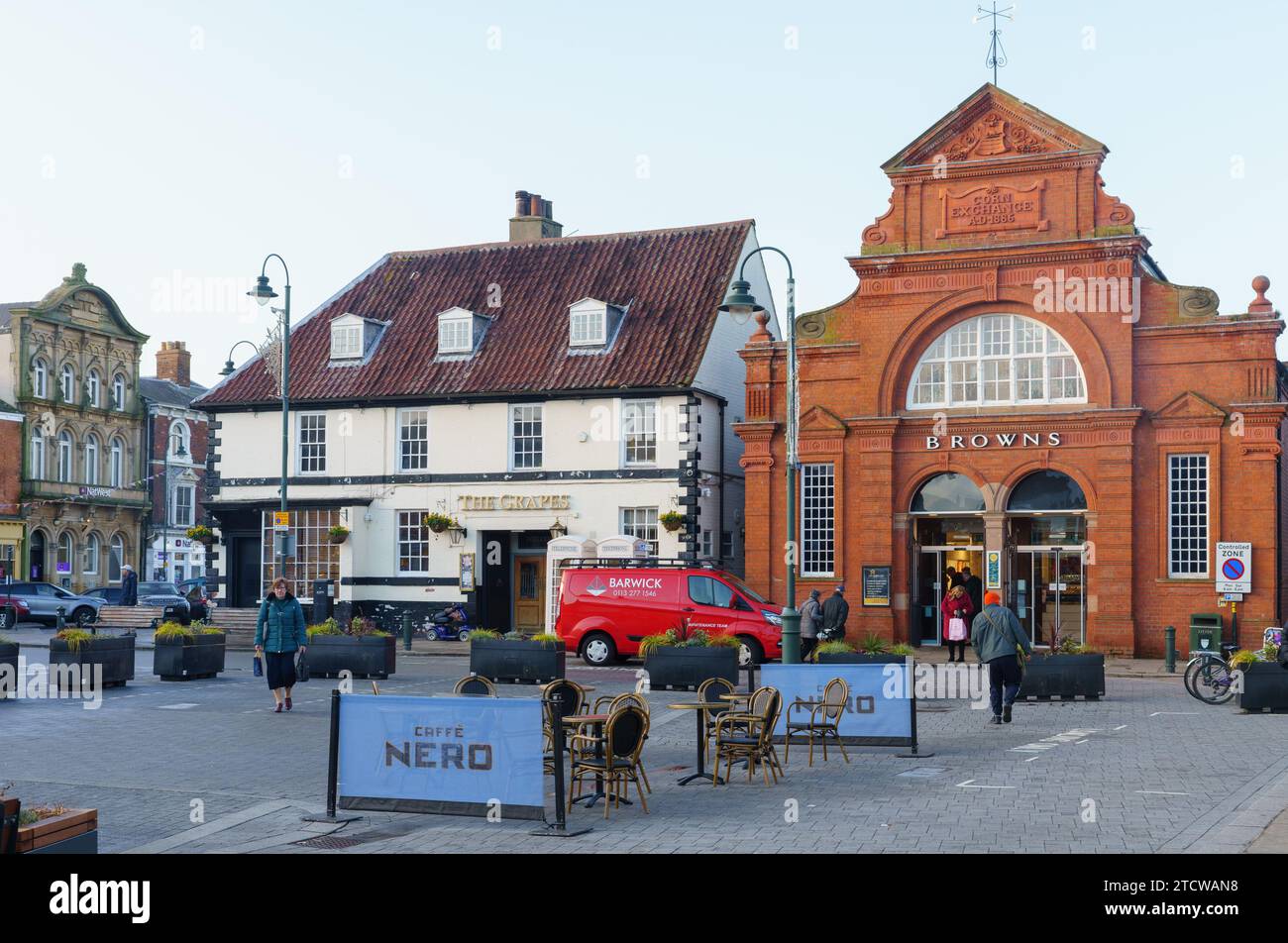 Town Centre, Beverley, East Yorkshire, mid December 2023 Stock Photo