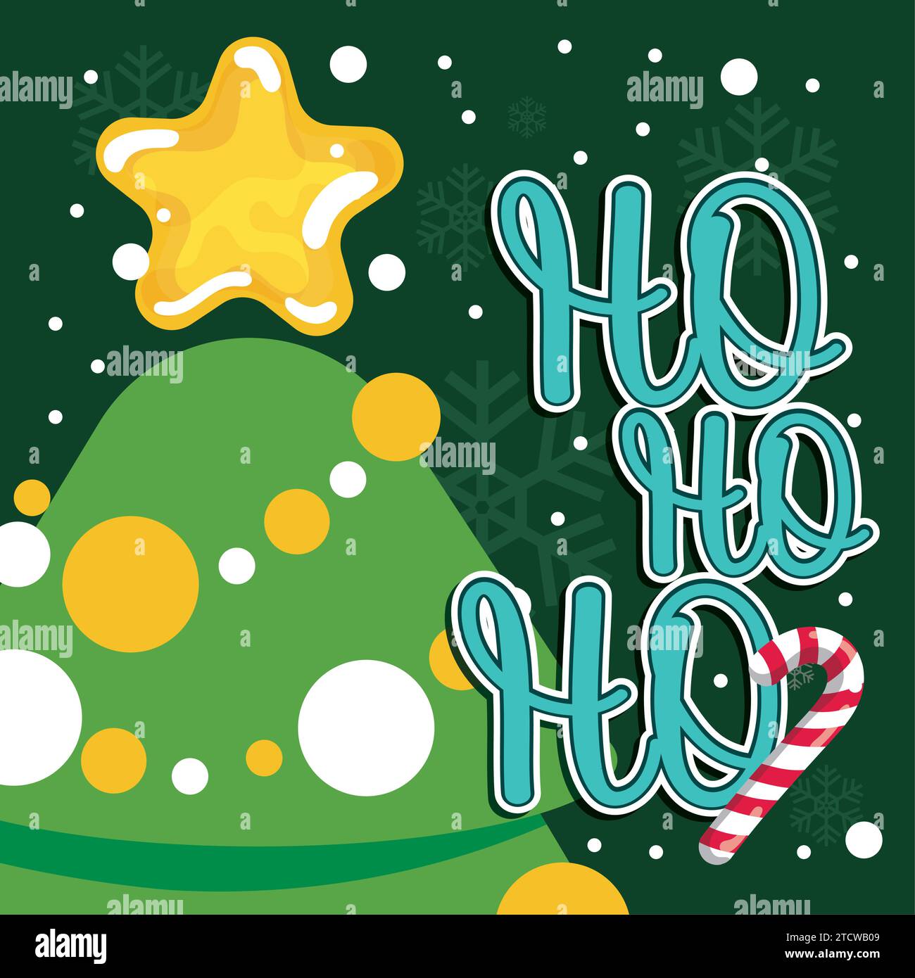 Cute christmas card Vector illustration Stock Vector Image & Art - Alamy