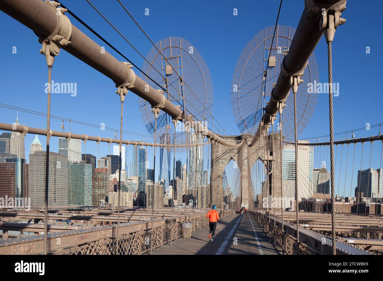 Brooklyn Bridge, Manhattan, New York, USA Stock Photo