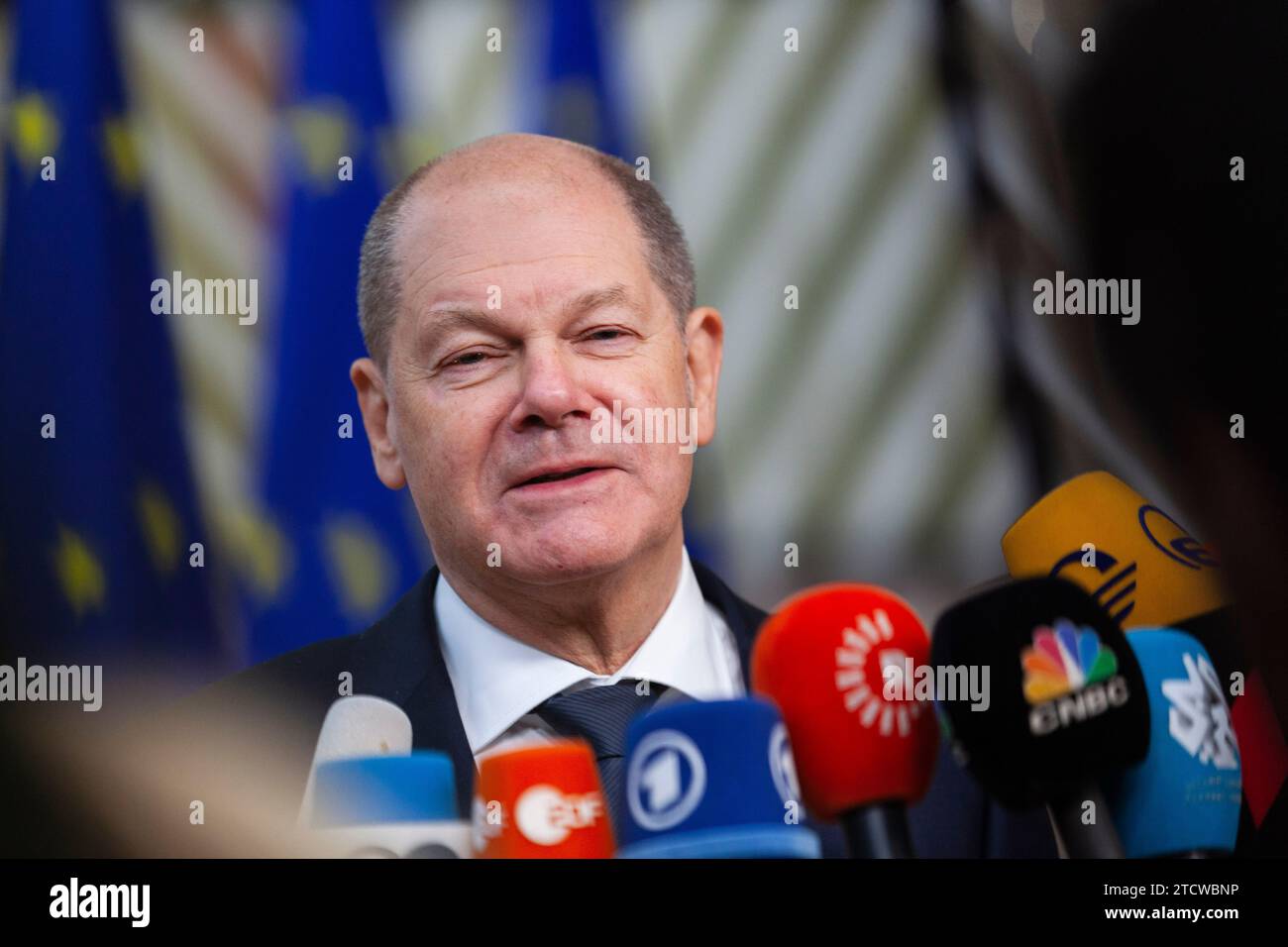 Brussels, Belgium. 14th Dec, 2023. Nicolas Landemard/Le Pictorium