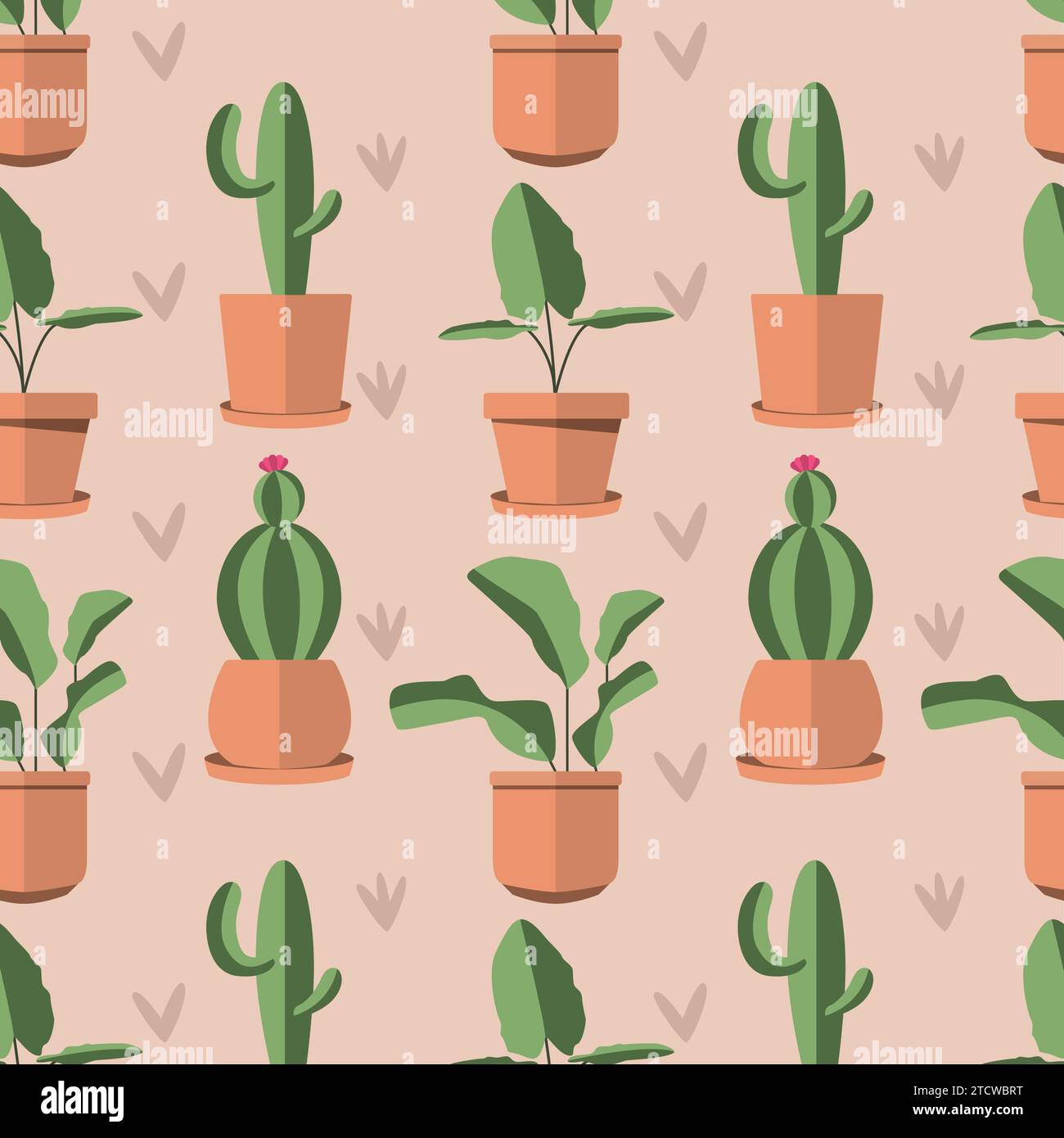 Indoor plant icons Pattern background Vector Stock Vector Image & Art ...