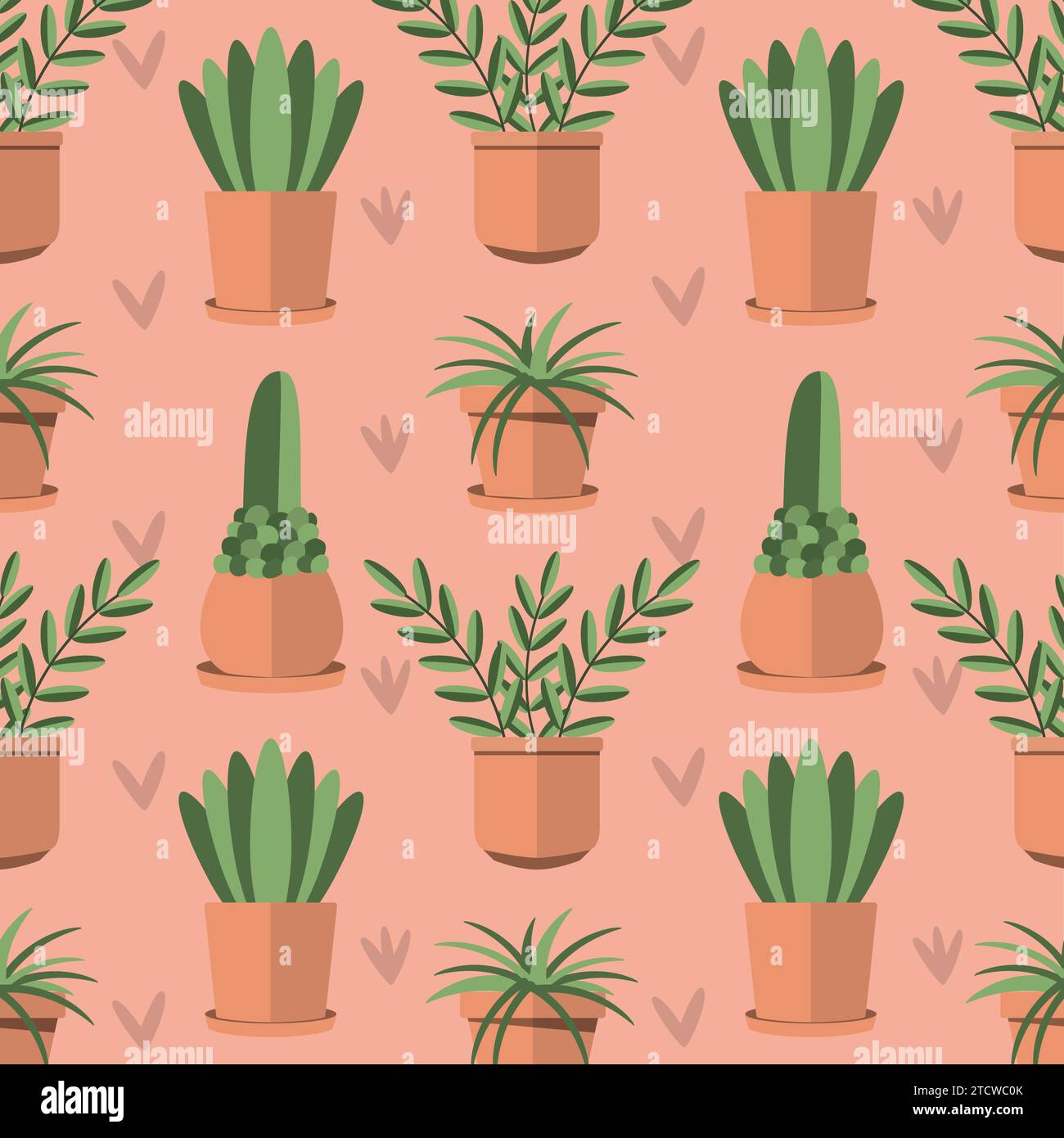 Indoor plant icons Pattern background Vector Stock Vector Image & Art ...