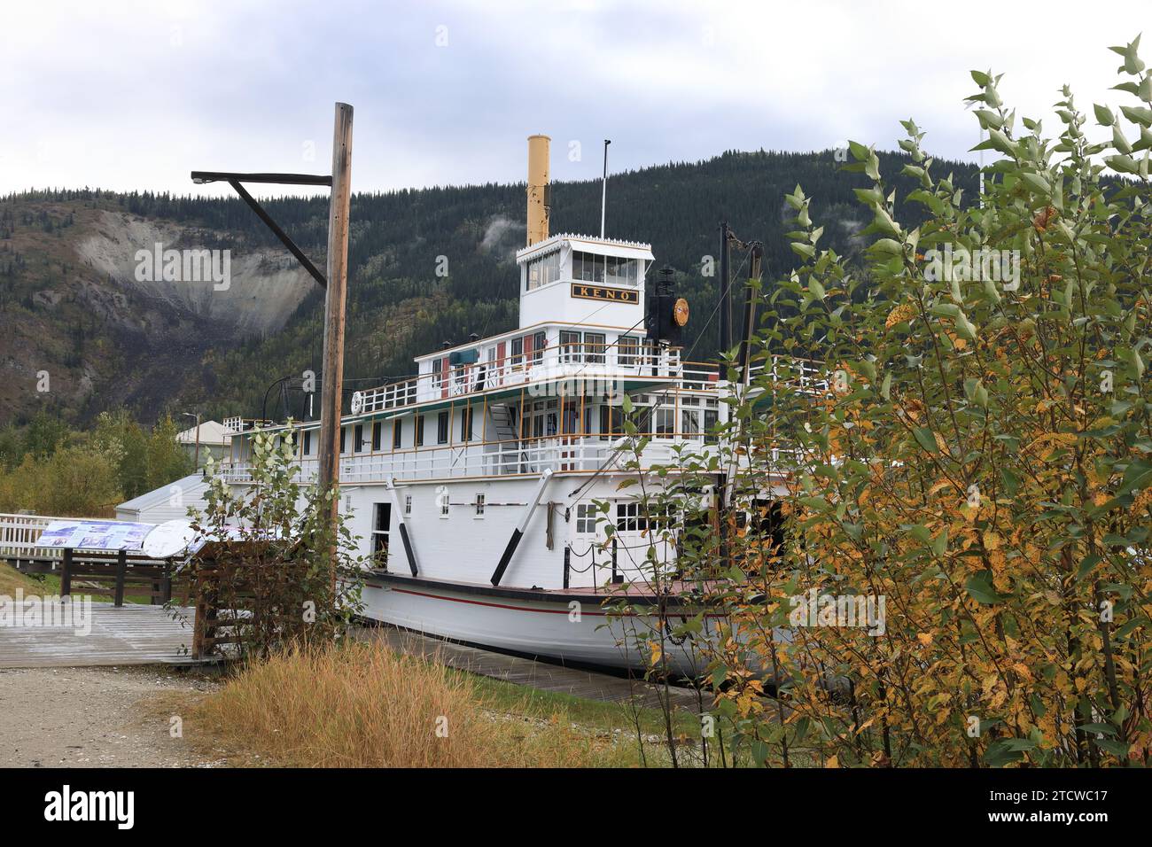 Steam boat on Yukon Stock Photo