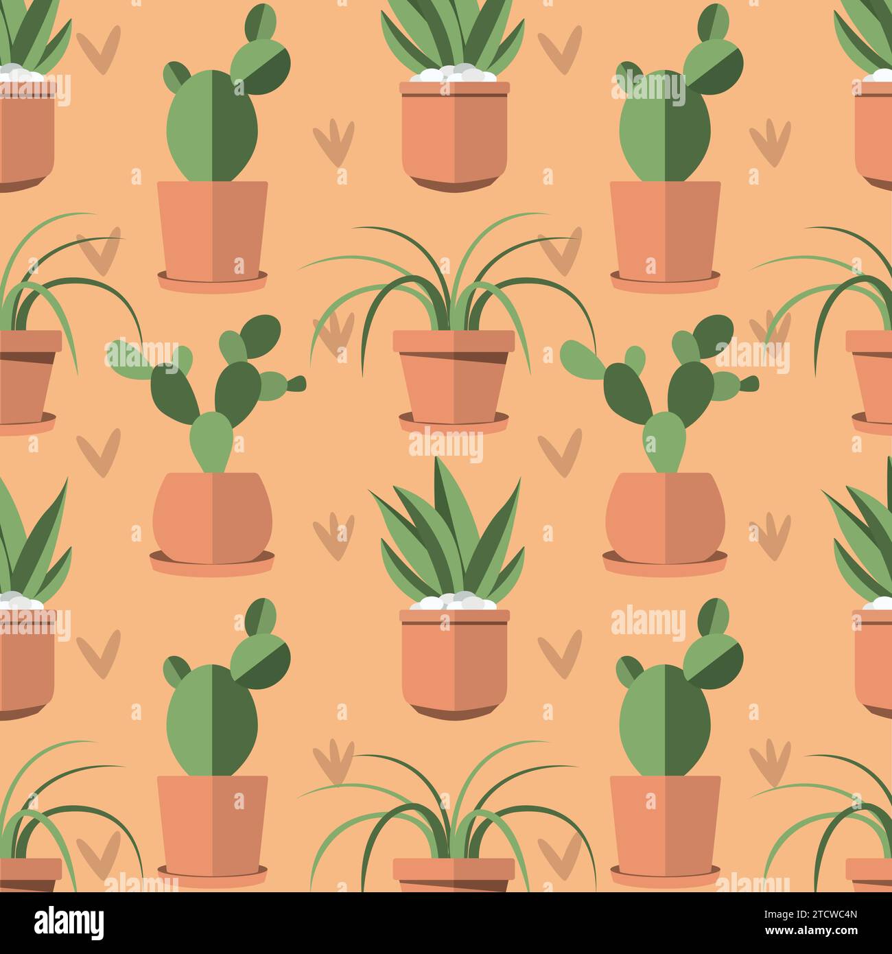 Indoor plant icons Pattern background Vector Stock Vector Image & Art ...