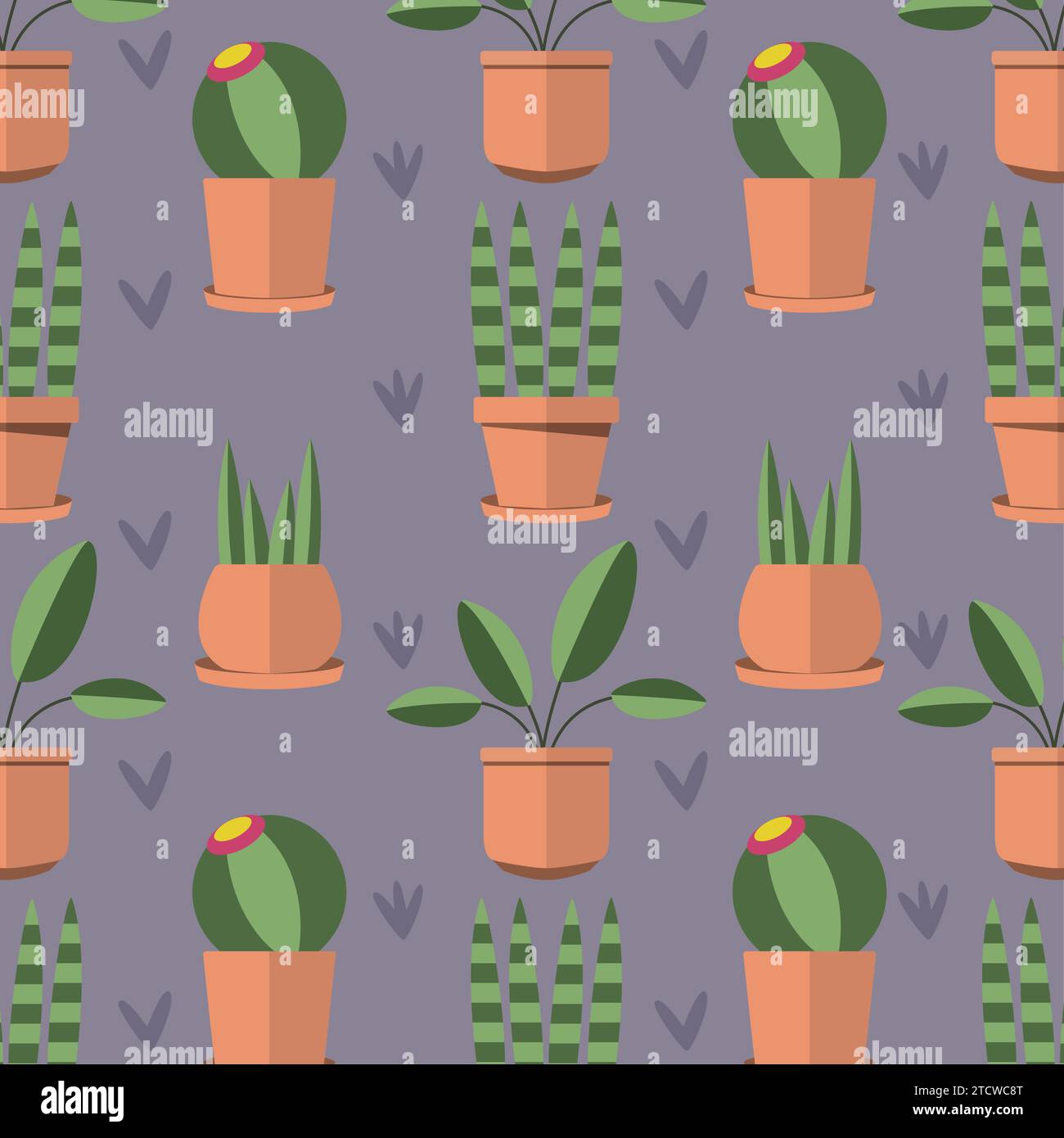 Indoor plant icons Pattern background Vector Stock Vector Image & Art ...