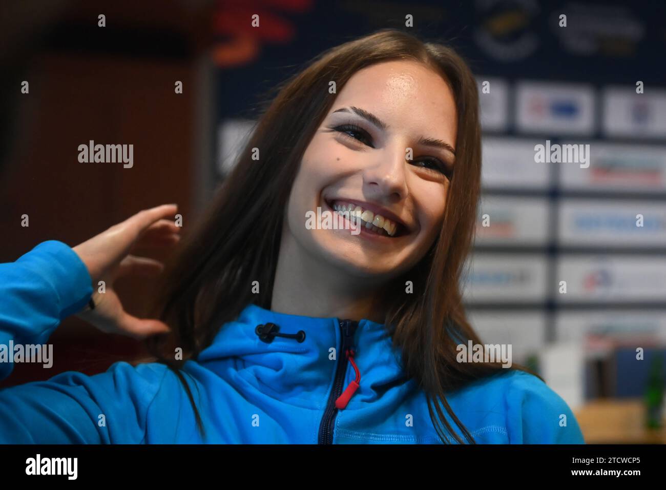 Ostrava, Czech Republic. 14th Dec, 2023. Czech athlete Karolina