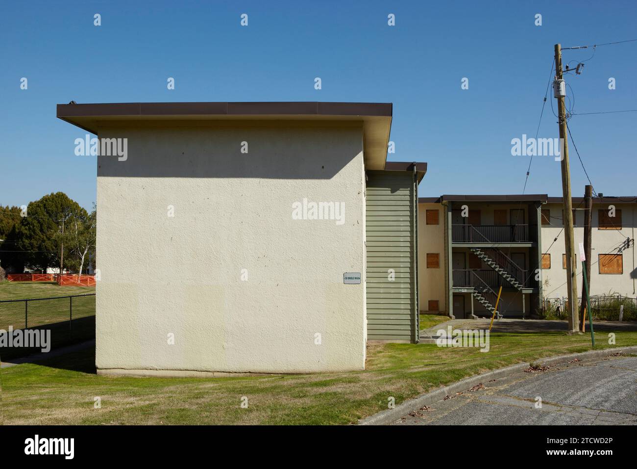 Social housing after evictions, before demolition in Riley Park