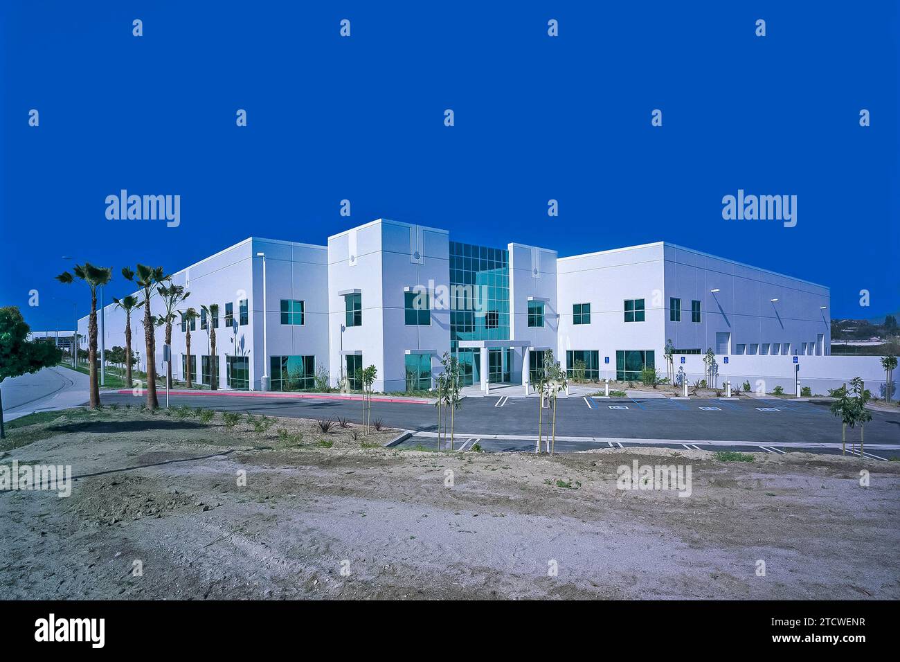 Building tilt up palm tree hi-res stock photography and images - Alamy