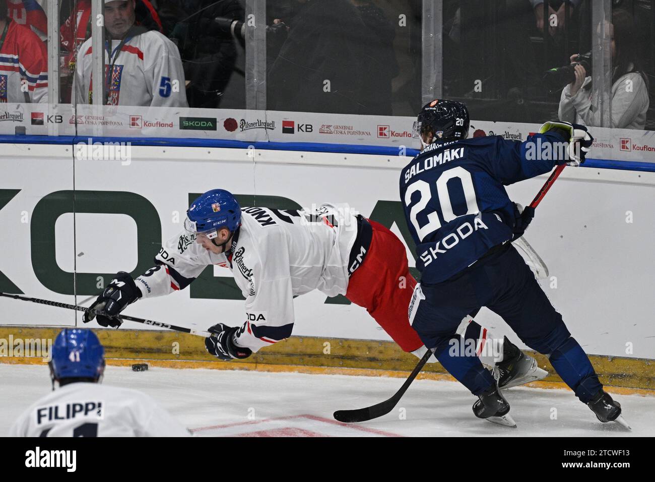 Prague, Czech Republic. 14th Dec, 2023. (LR) Tomas Filippi and Ronald