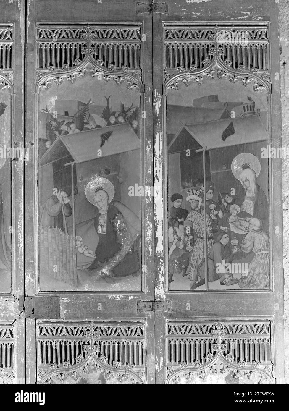 PINTURAS DE LAS PUERTAS DEL RETABLO DE LA CAPILLA DE LOS SALDAÑA