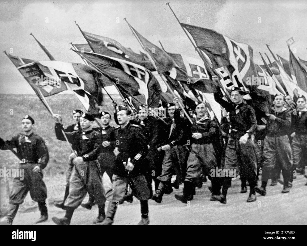 ITALIAN FASCISTS  about 1941 Stock Photo