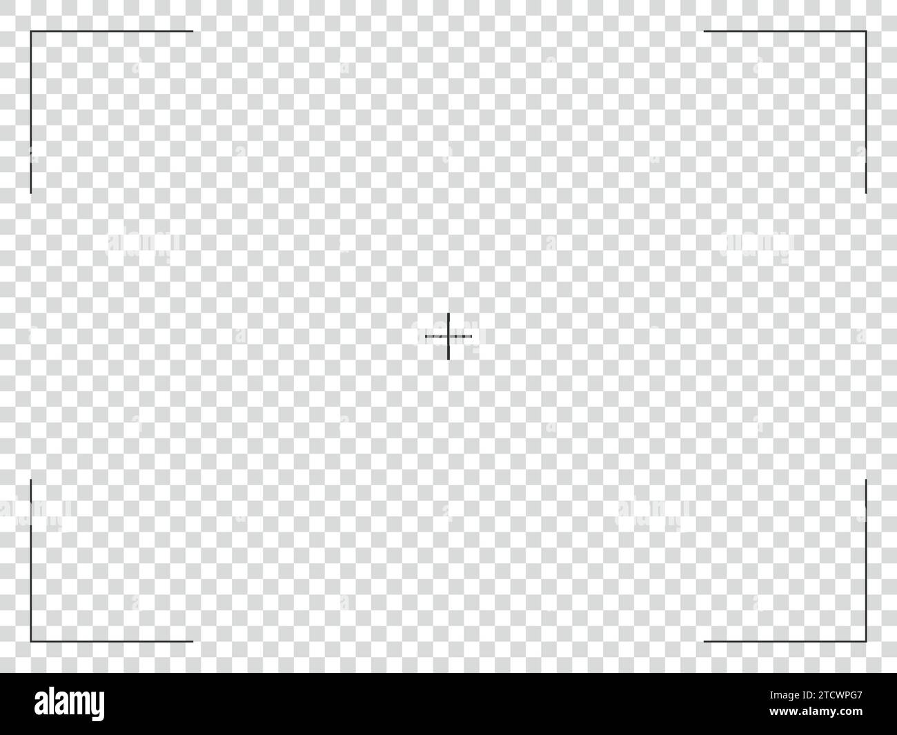 Camera frame viewfinder screen of photo, video recorder digital display