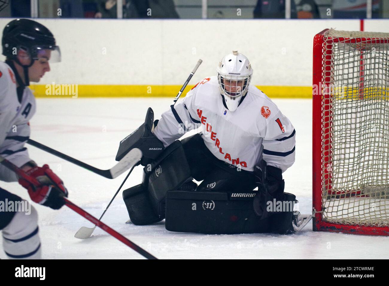 Dumfries, 14 December 2023. Danylo Douma playing in goal for