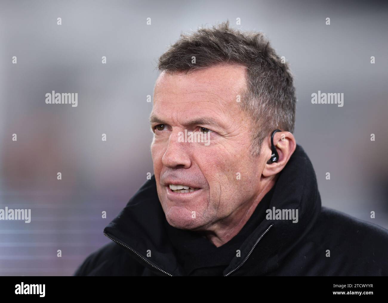 London, UK. 14th Dec, 2023. Former International Lothar Matthaus now as a TV pundit during the UEFA Europa League match at the London Stadium, London. Picture credit should read: David Klein/Sportimage Credit: Sportimage Ltd/Alamy Live News Stock Photo