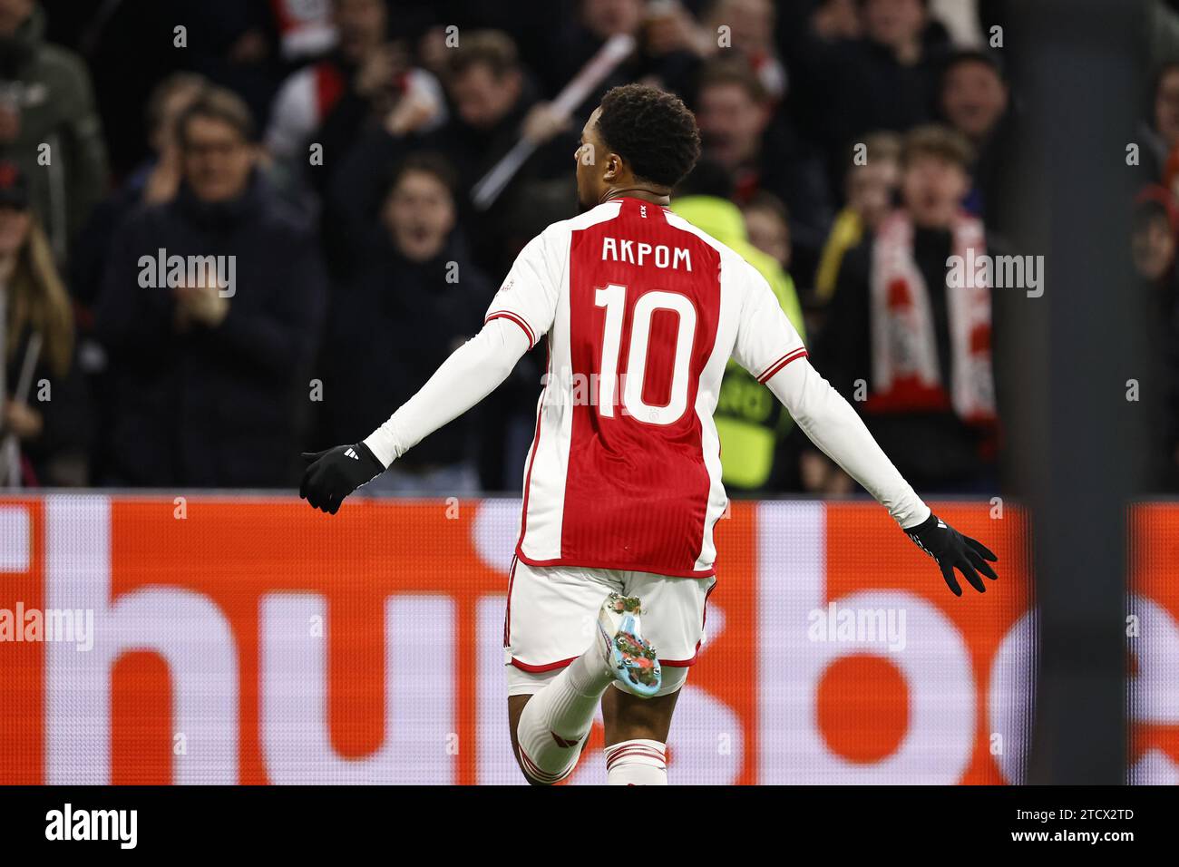 AMSTERDAM - Chuba Akpom Of Ajax Celebrates The 1-0 During The UEFA ...