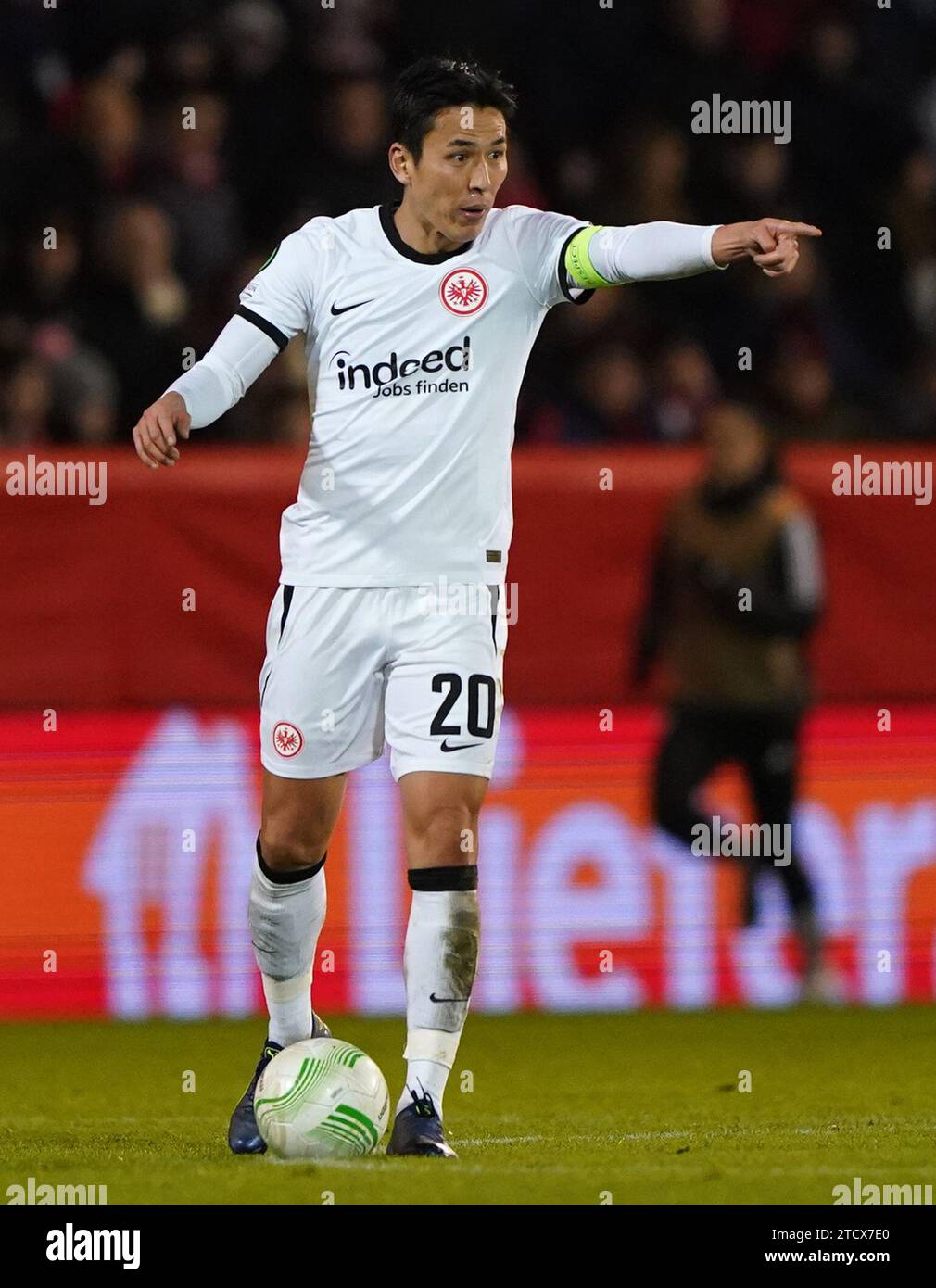 Eintracht Frankfurt's Makoto Hasebe during the UEFA Europa Conference League group G match at Pittodrie Stadium, Aberdeen. Picture date: Thursday December 14, 2023. Stock Photo