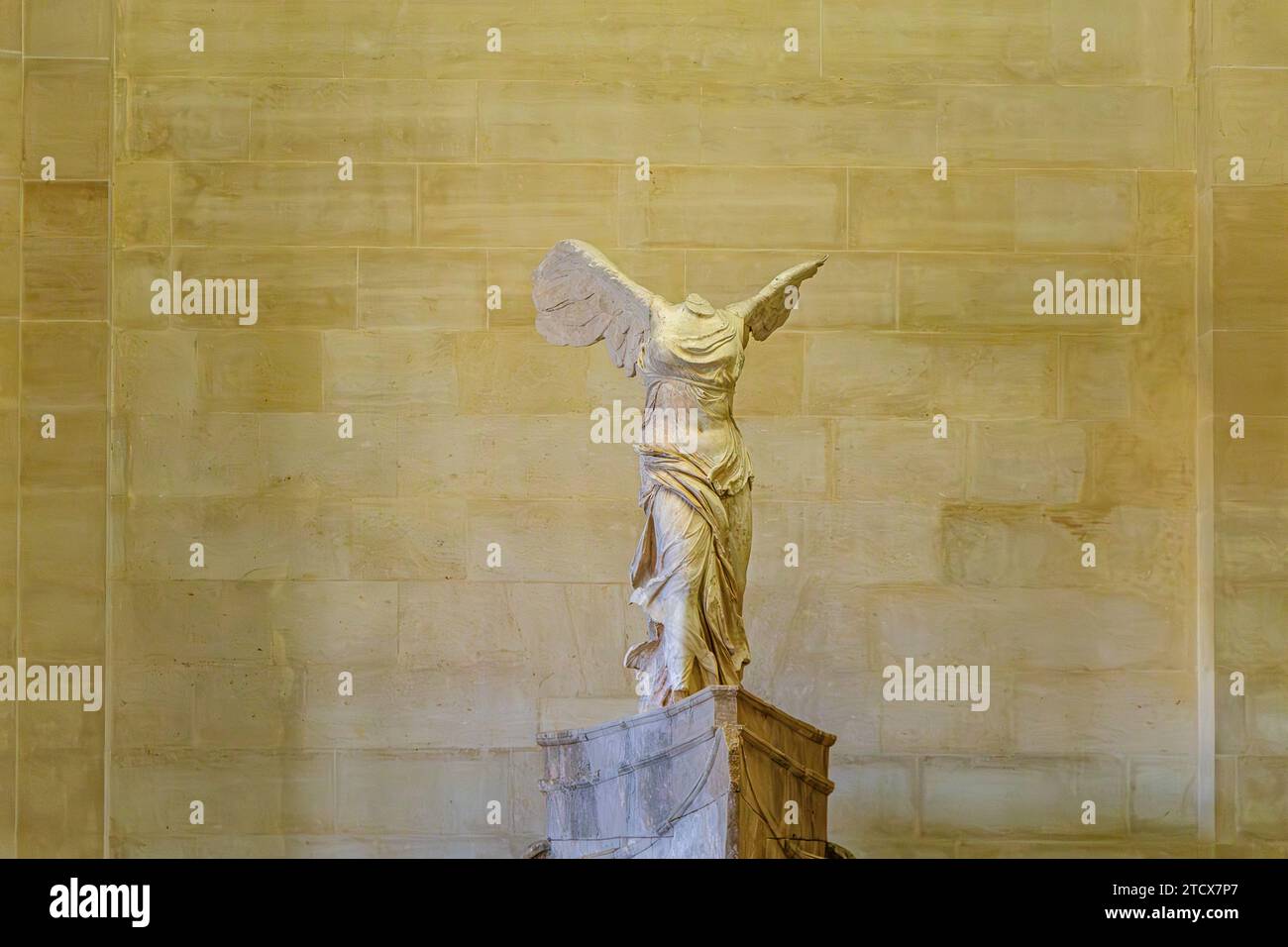 The Winged Victory of Samothrace, one of the most famous statues at the
