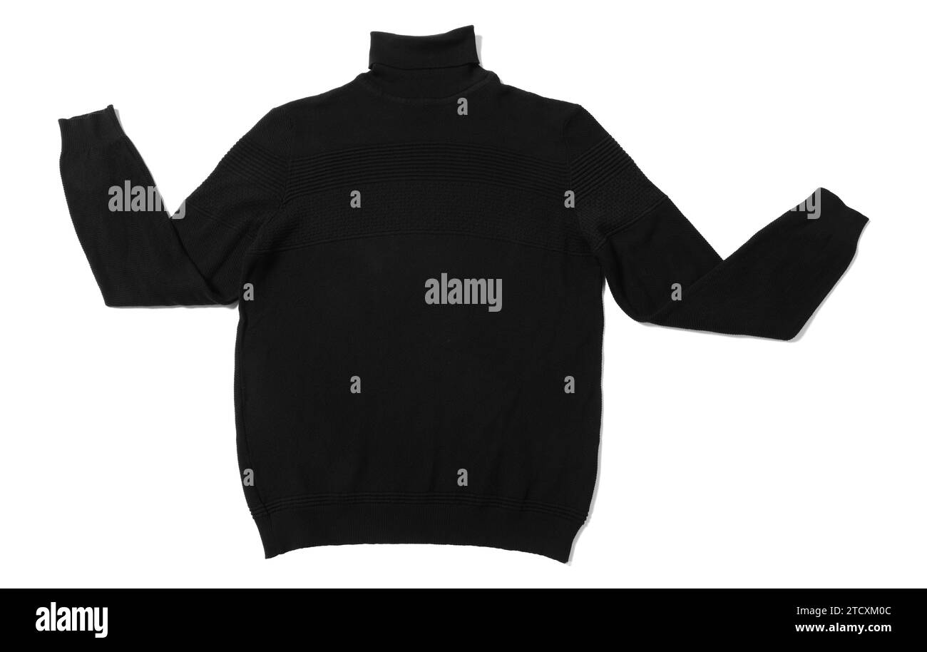 Black turtleneck and object Black and White Stock Photos & Images - Alamy