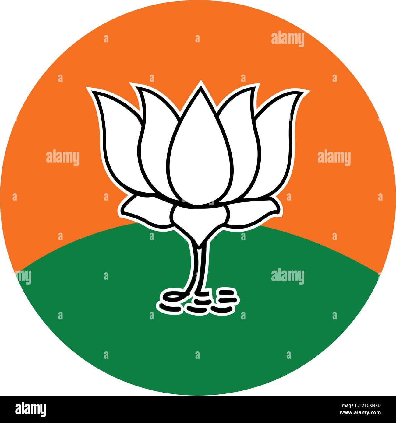 Lotus Flower Symbol Political party sign BJP Banner background