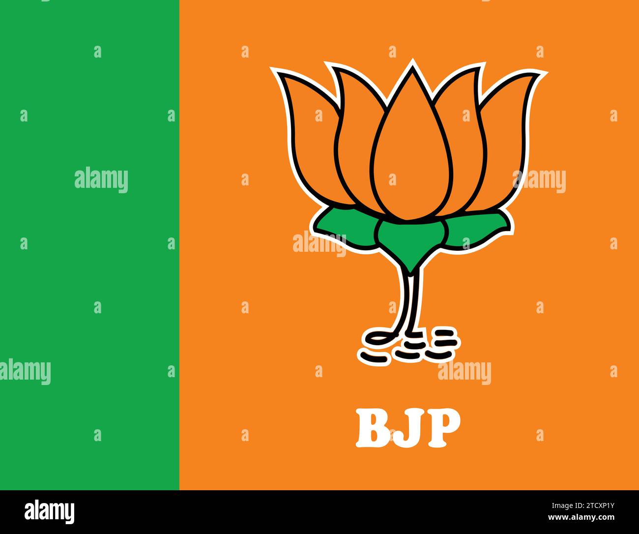 Lotus Flower Symbol Political Party Sign BJP Banner Background 