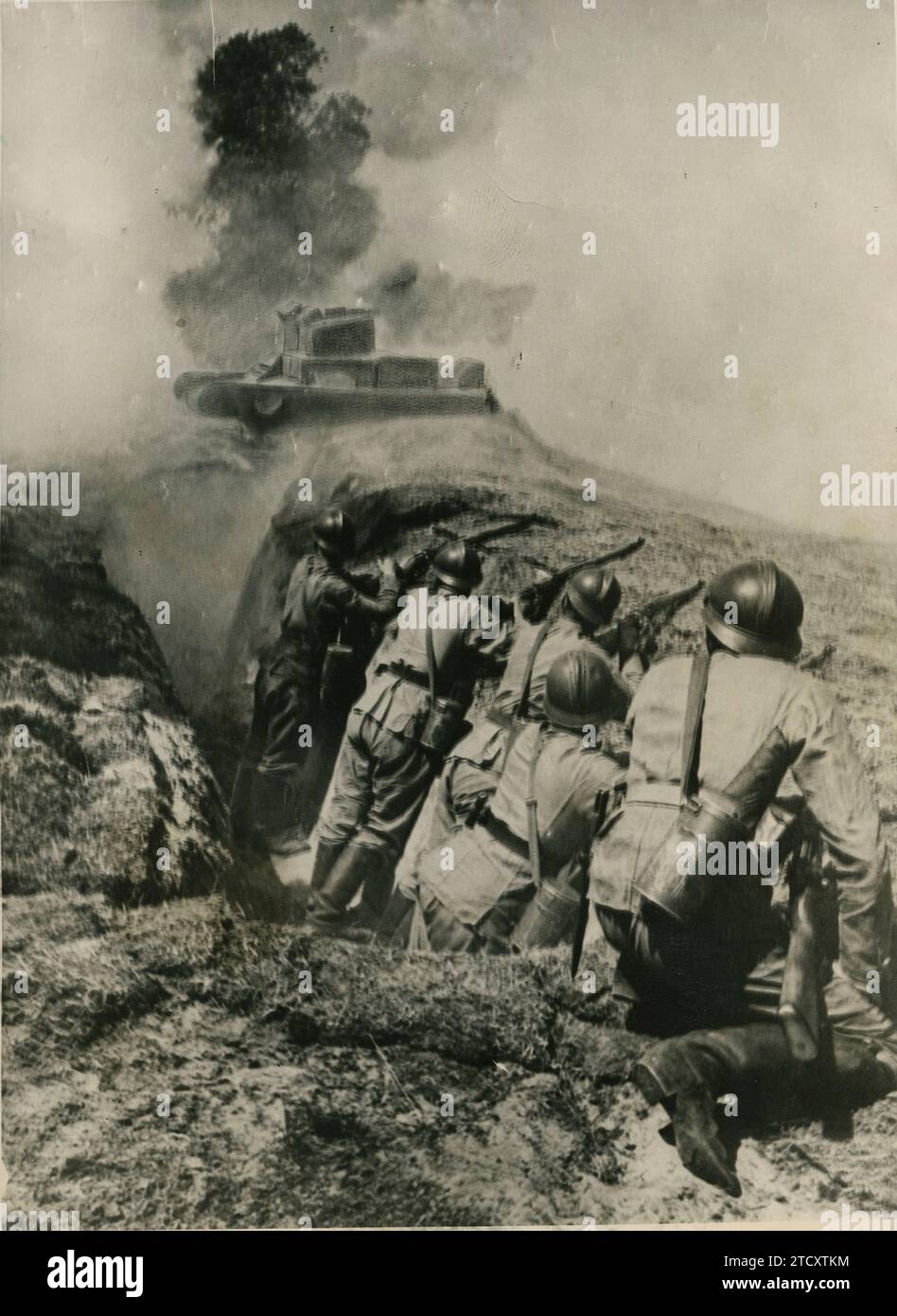 Photo Historique Ancienne Fantassins Polonais Varsovie Juin 1939 Tirage Original