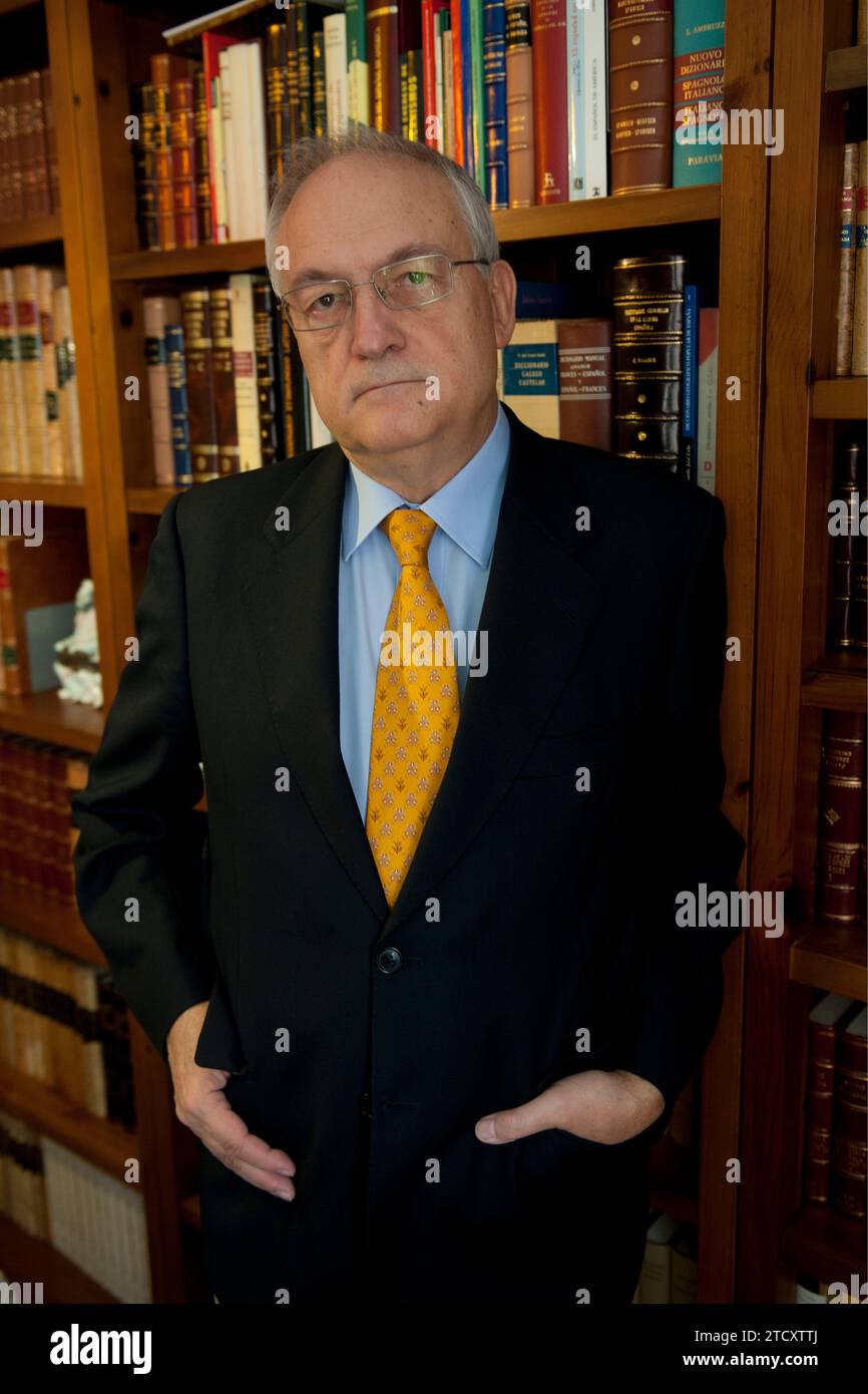 07/10/2011/ Madrid. Spain. Interview with historian Serafin Fanjul in ...