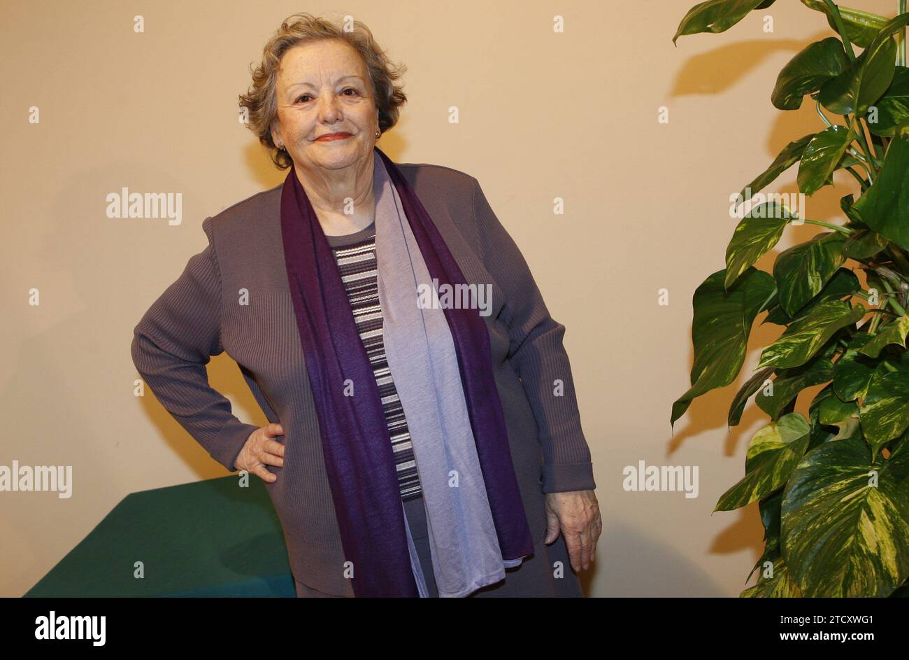 Madrid, 02/12/2009. Interview with María Galiana, film actress and from the TV series ?Cuéntame?. Photo: Ernesto Agudo. ARCHDC. Credit: Album / Archivo ABC / Ernesto Agudo Stock Photo