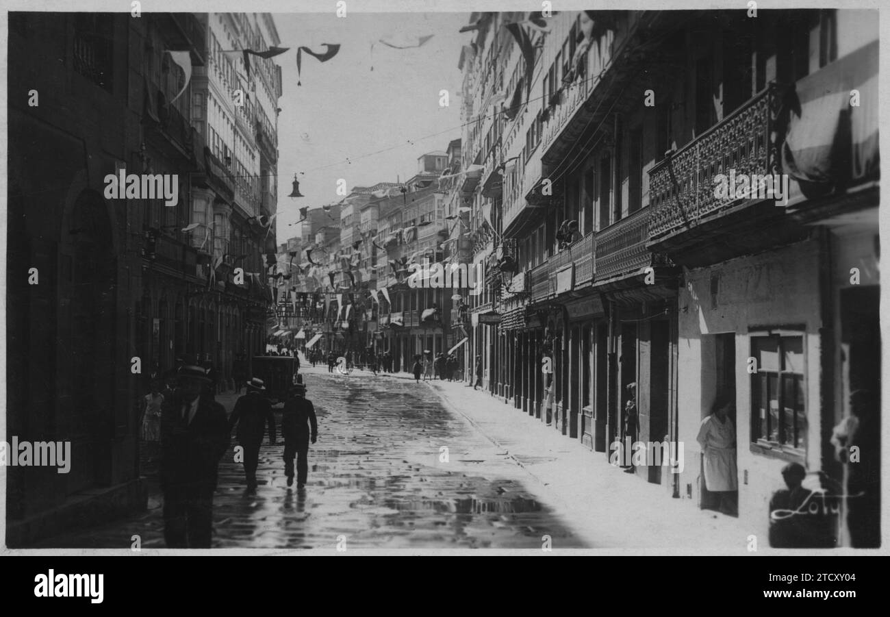 La Coruña, 1932. Calle del Alcalde Casás. Credit: Album / Archivo ABC / Loty Stock Photo