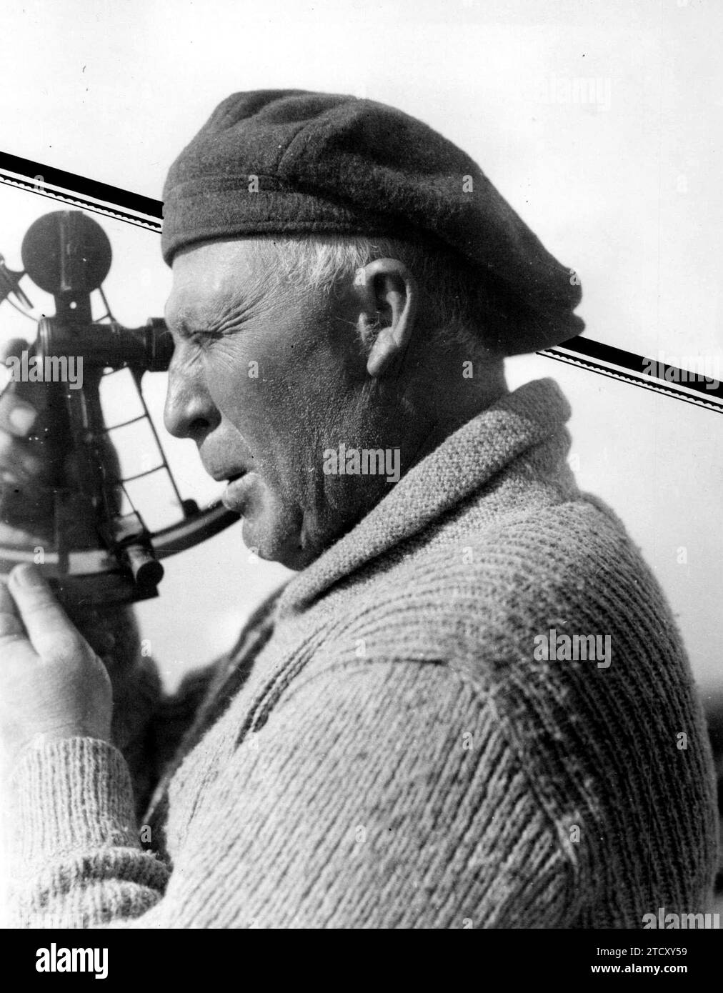 12/31/1928. In the Image, Robert Bartlett, captain of the 'Morrisey'. Credit: Album / Archivo ABC / Vidal Stock Photo