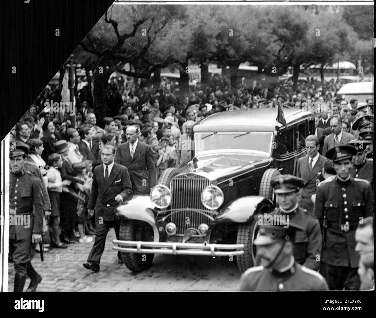 12/31/1930. Saint Sebastian. Arrival of the president of the republic Mr. Niceto Alcalá-Zamora. Credit: Album / Archivo ABC Stock Photo