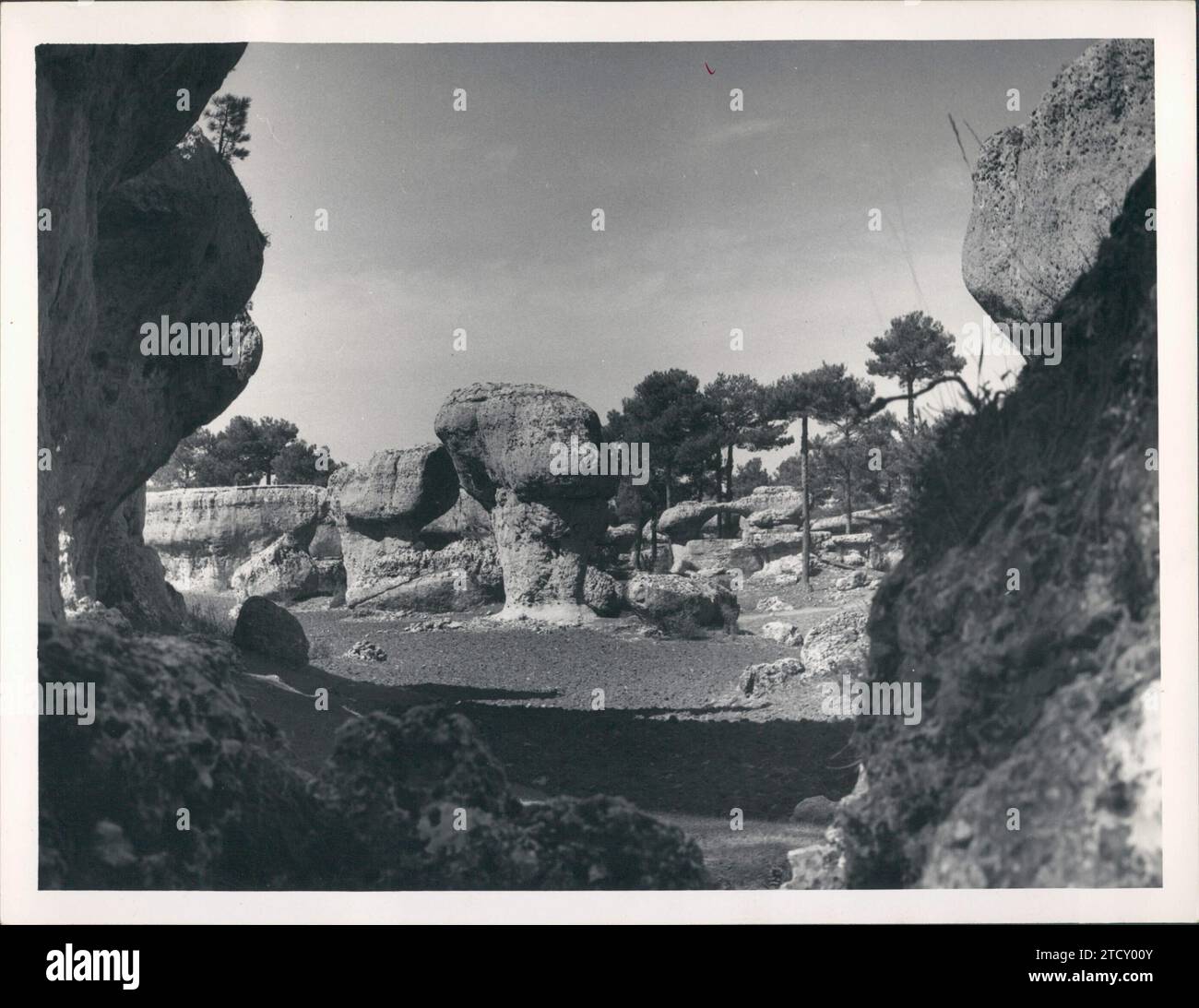 Enchanted City (Cuenca), 1963. Landscape of the Enchanted City. Credit: Album / Archivo ABC / Álvaro García Pelayo Stock Photo