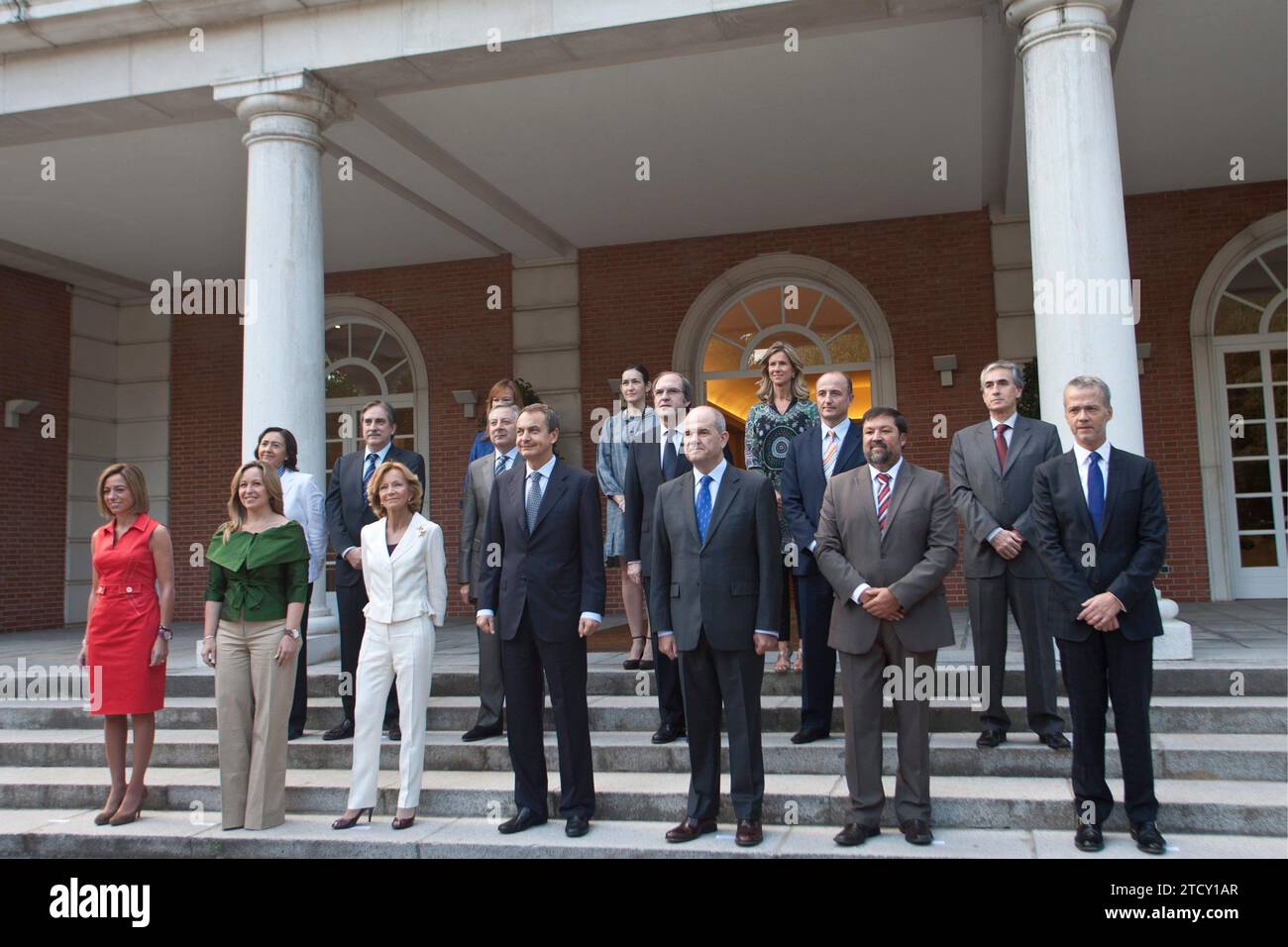 07/22/2011 Madrid, Moncloa Palace. Jose Luis Rodriguez Zapatero presents his new government after the departure of Rubalcaba Photo, Isabel Permuy ARCHDC. Credit: Album / Archivo ABC / Isabel B Permuy Stock Photo
