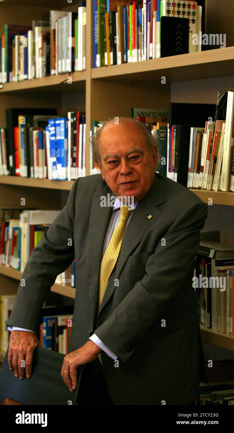 Barcelona...06/16/2010...Interview with the Former President of the Generalitat, Jordi Pujol....Photos Ines Baucells...Archdc. Credit: Album / Archivo ABC / INES BAUCELLS Stock Photo