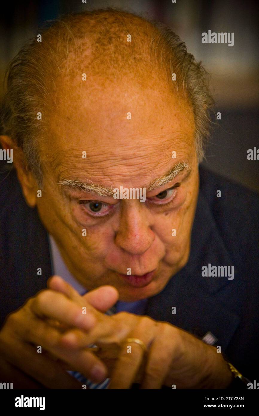 Barcelona, 10/14/2009.- portrait of Jordi Pujol Photo: job Vermeulen. Credit: Album / Archivo ABC / Job Vermeulen Stock Photo