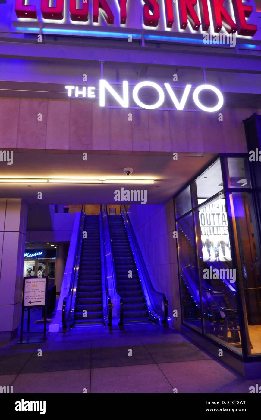 Los Angeles, California, USA 12th December 2023 the Novo at LA Live in