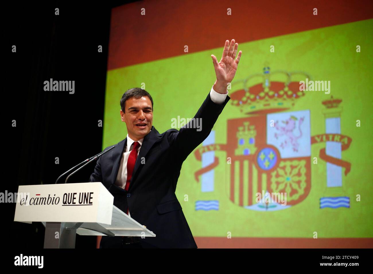 Madrid, 06/21/2015. Presentation ceremony of Pedro Sánchez as candidate for the presidency of the Government. Photo: Oscar del Pozo ARCHDC. Credit: Album / Archivo ABC / Oscar del Pozo Stock Photo