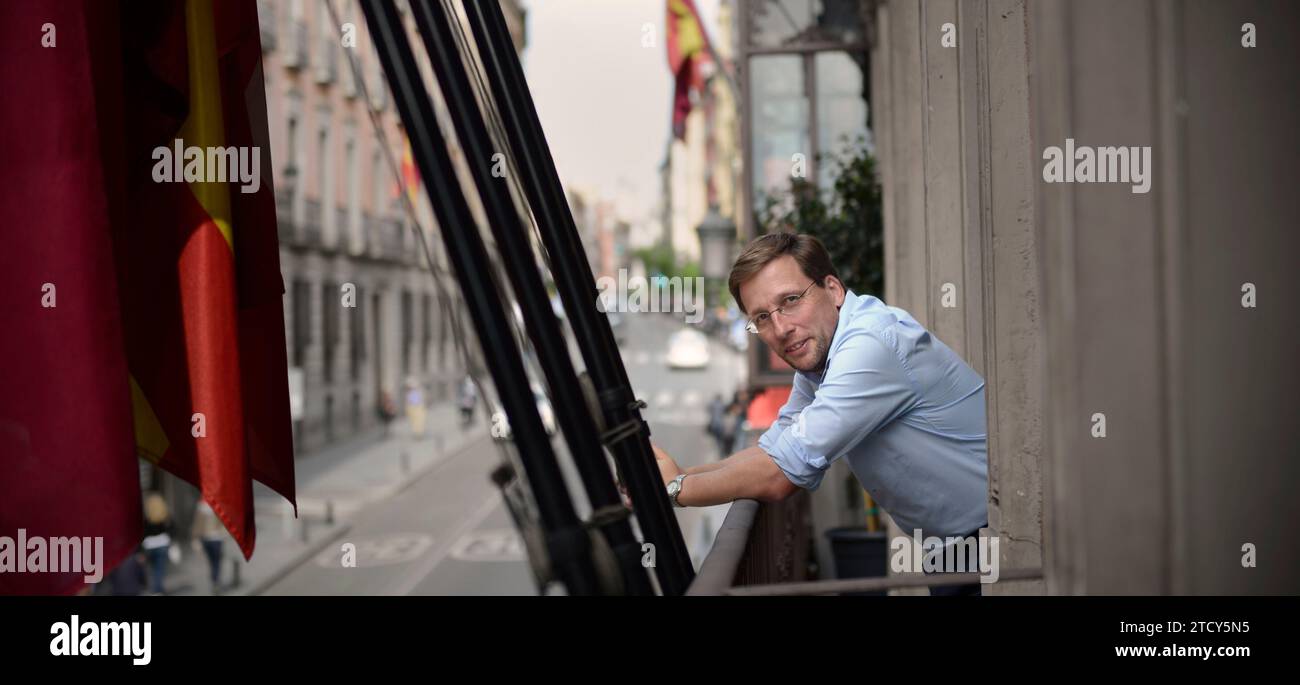 Madrid, 04/28/2017. Interview with José Luis Martínez Almeida, new