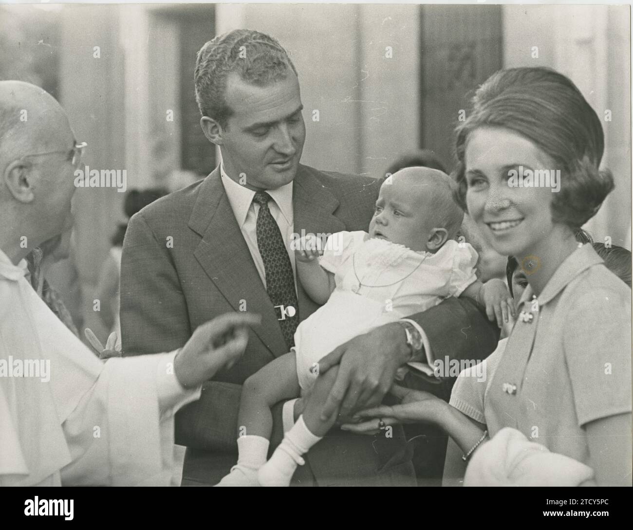 Madrid, 07/13/1968. Presentation of Infante Don Felipe to Our Lady of Atocha. Credit: Album / Archivo ABC Stock Photo