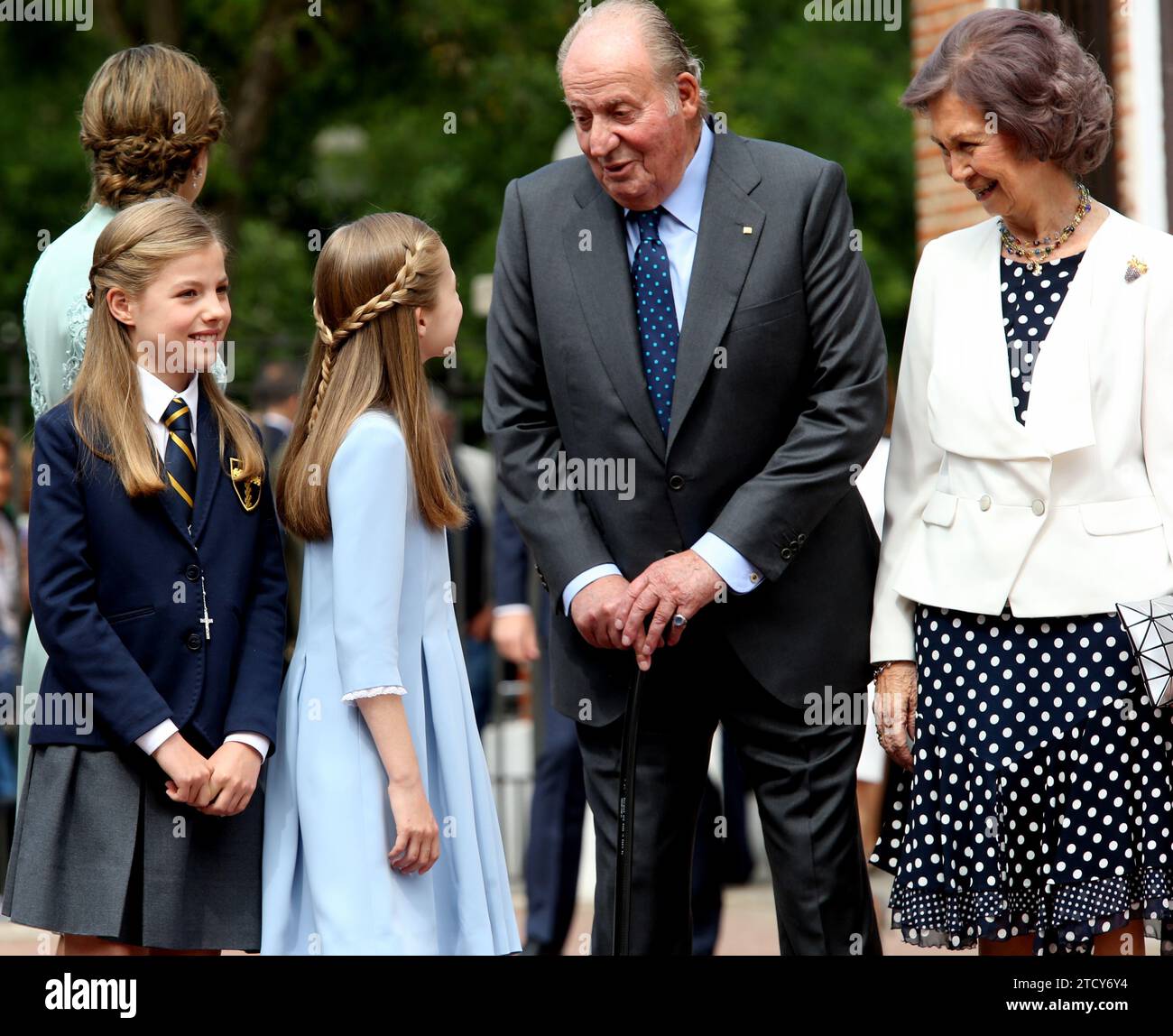 Madrid, 05/17/2017. The royal family at the communion of Infanta Sofía