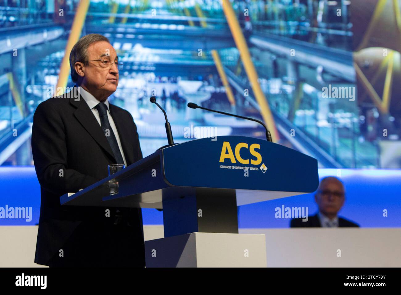 Madrid, 05/04/2017. Acs Shareholders Meeting. In the Image, Florentino Pérez. Photo: Isabel Permuy Archdc. Credit: Album / Archivo ABC / Isabel B Permuy Stock Photo