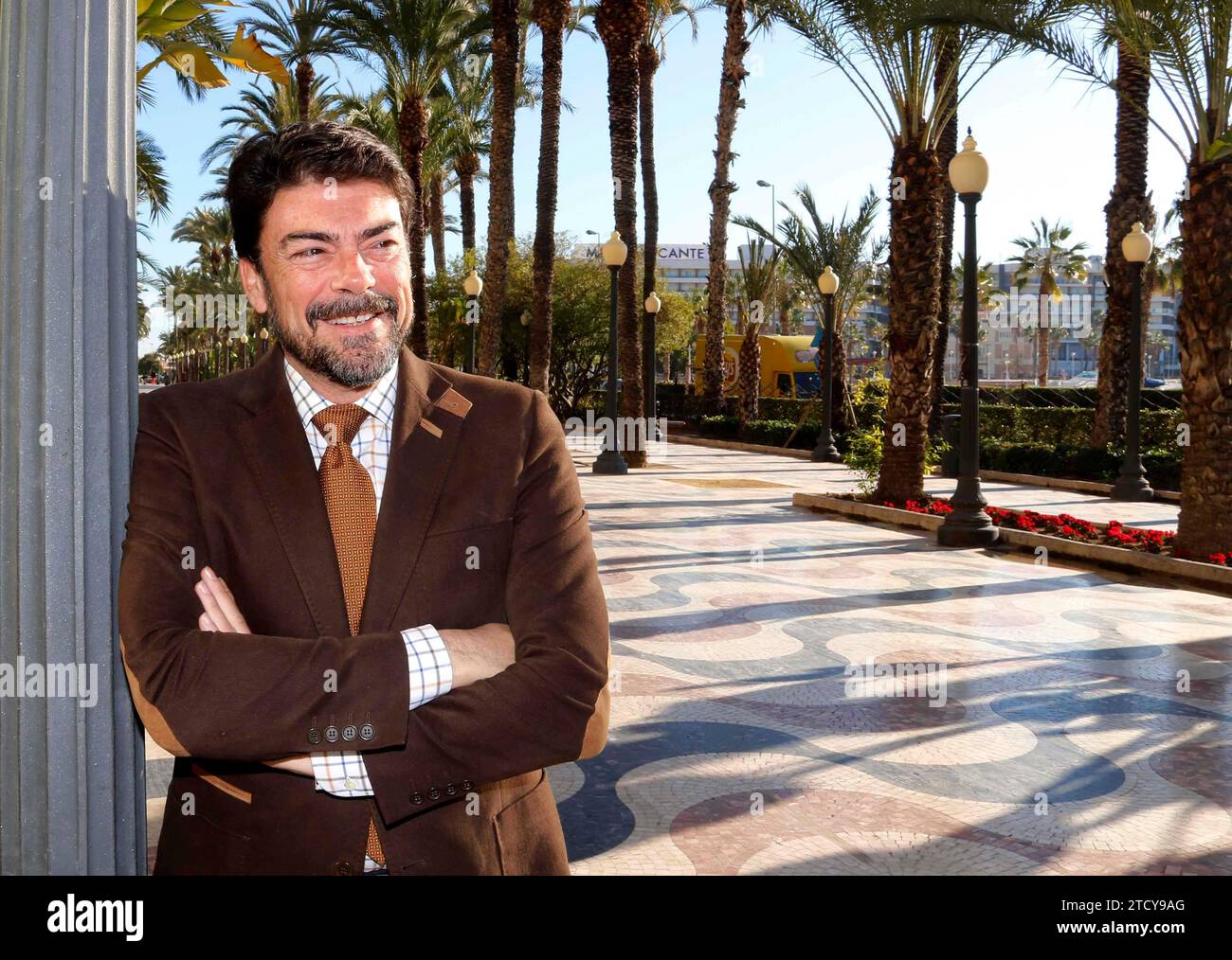 Alicante, 01/21/2016. Interview with Luis Barcala, in the center of Alicante. Photo: Sergio Soler ARCHDC. Credit: Album / Archivo ABC / Sergio Soler Vila Stock Photo