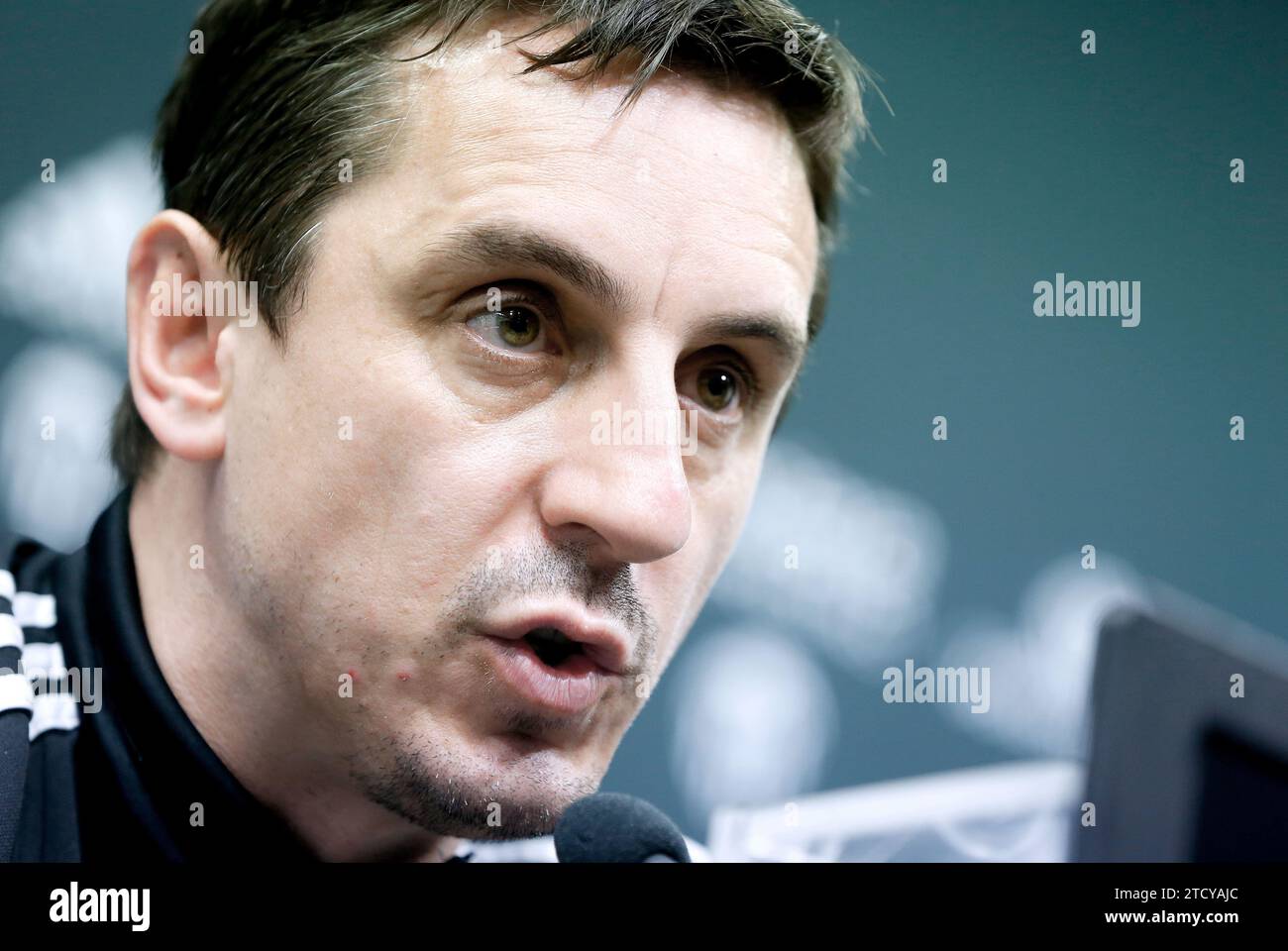 Valencia, 02/09/2016. Press meeting with Valencia CF coach Gary Neville, in the sports city. Photo: Rober Solsona ARCHDC. Credit: Album / Archivo ABC / Rober Solsona Stock Photo
