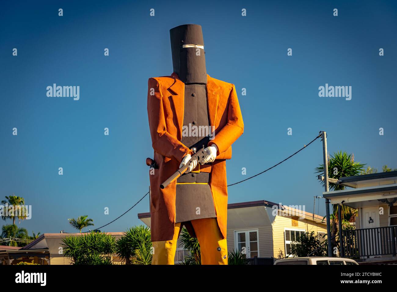 Maryborough, QLD, Australia The Big Ned Kelly statue Stock Photo Alamy
